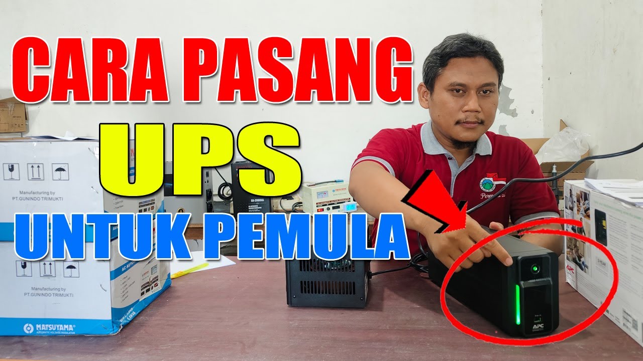 ⚡ PEMULA WAJIB TAHU Cara Pasang UPS Yang Aman Untuk PC & Alat Elektronika🔌