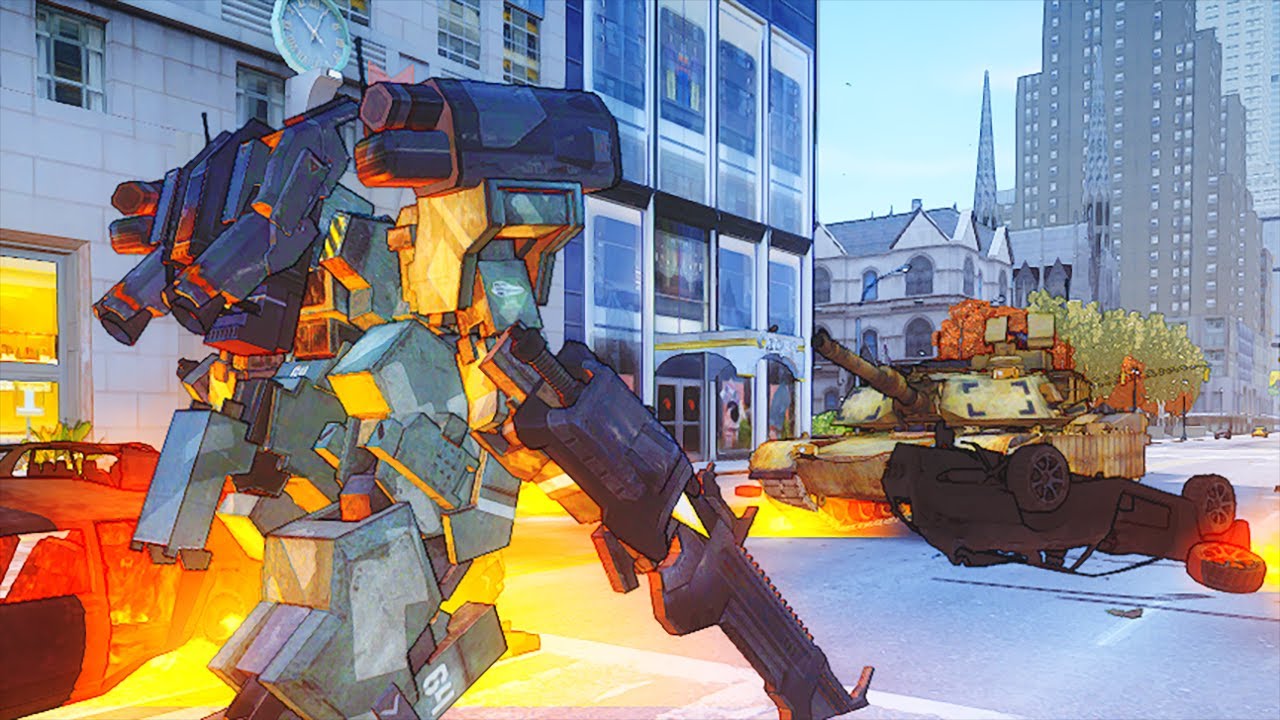 GTA 4 Mecha vs Tank (Insane Mode)