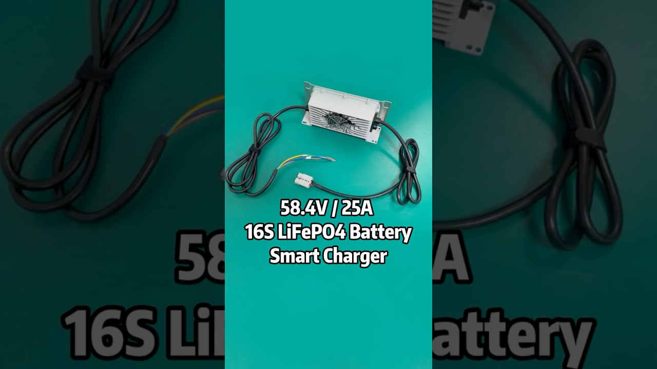 On Board 48V 25A 16S LiFePO4 Battery Charger  #batterycharger #lithiumbatterycharger #diy #lifepo4