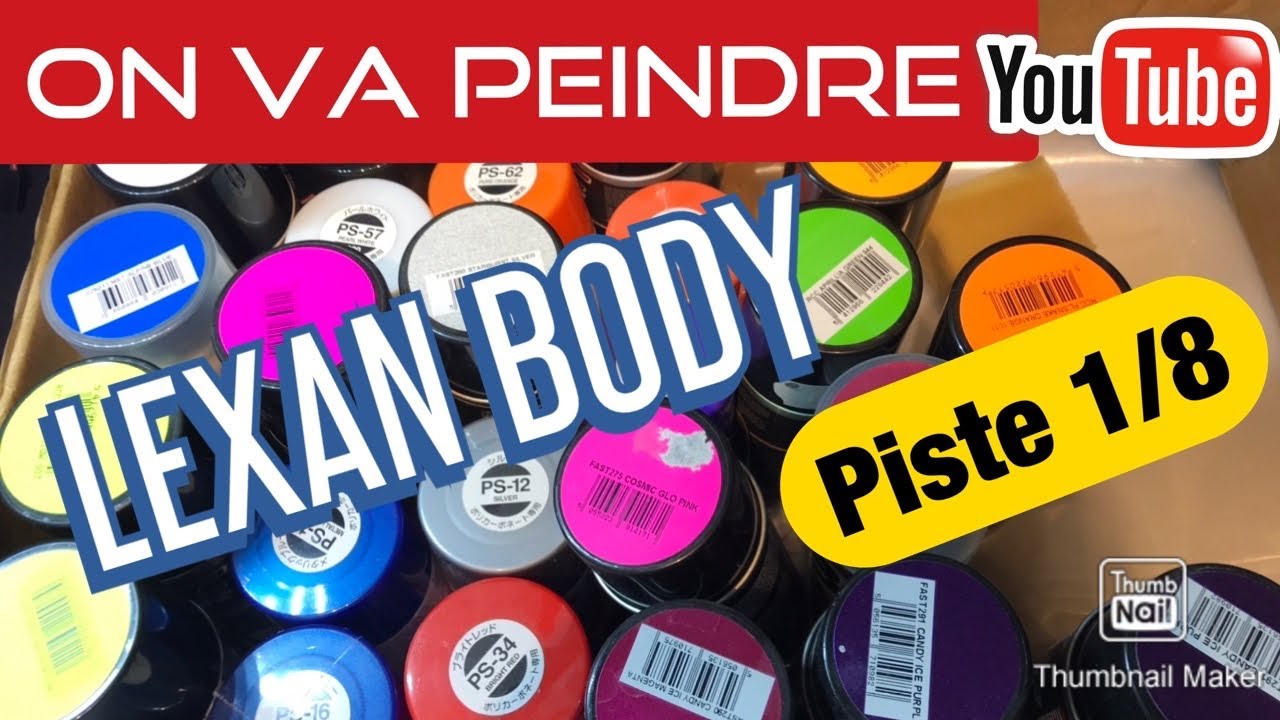 PROJET #2 ✅ ON VA PEINDRE LA CARROSSERIE PF 1504  LEXAN BODY PISTE 1/8 - RC CAR BLACK,  WHITE,  BLUE