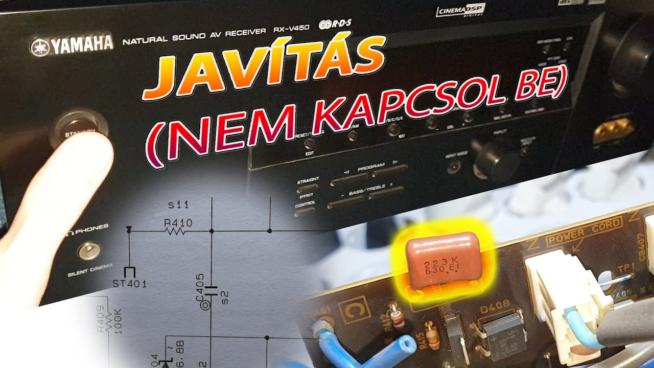 Yamaha RX-V450 javítása kis bemutatóval 1. rész