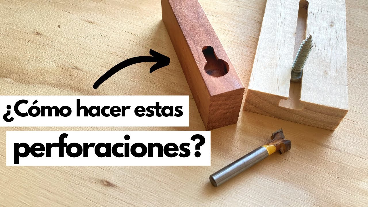 ¿Qué es la FRESA DE RANURA EN T? // Perforaciones para colgar fácil