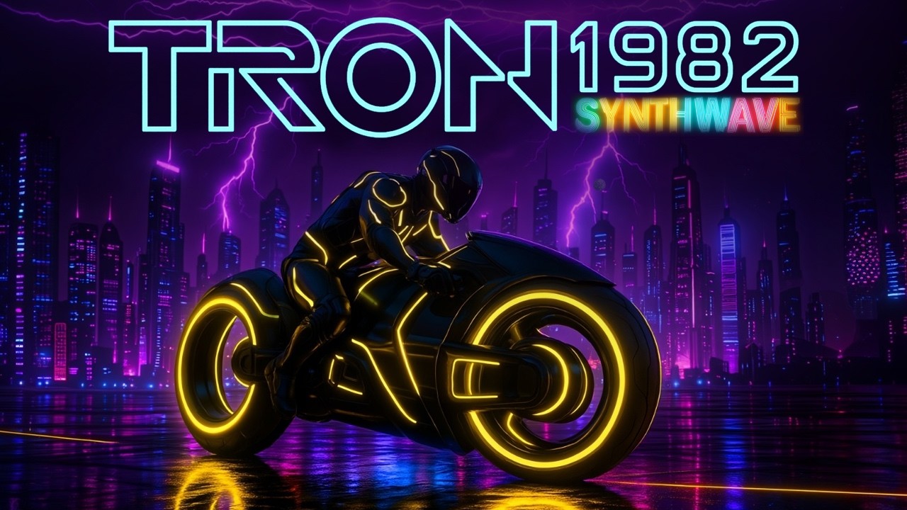 TRON 1982: Neon Genesis Protocol | Synthwave Retrowave Mix (Full Album)