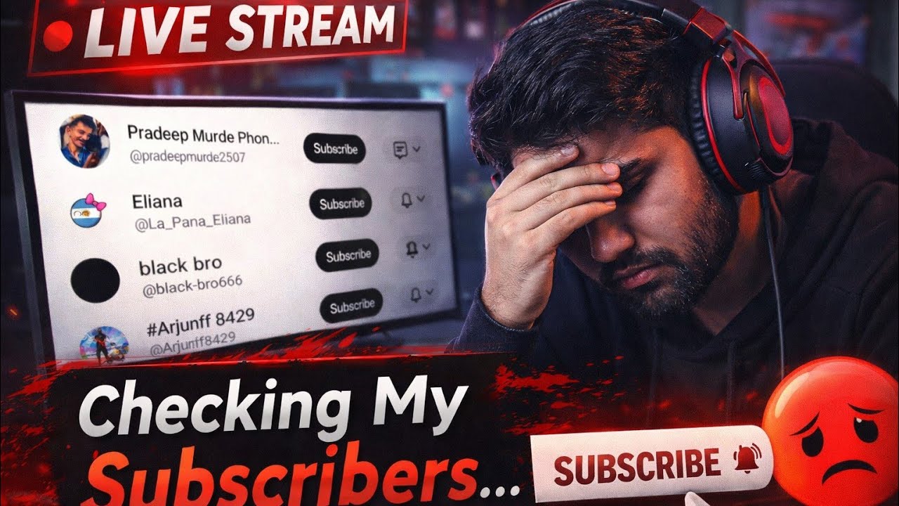 new live stream sadgamer with your subscribe checking 😄