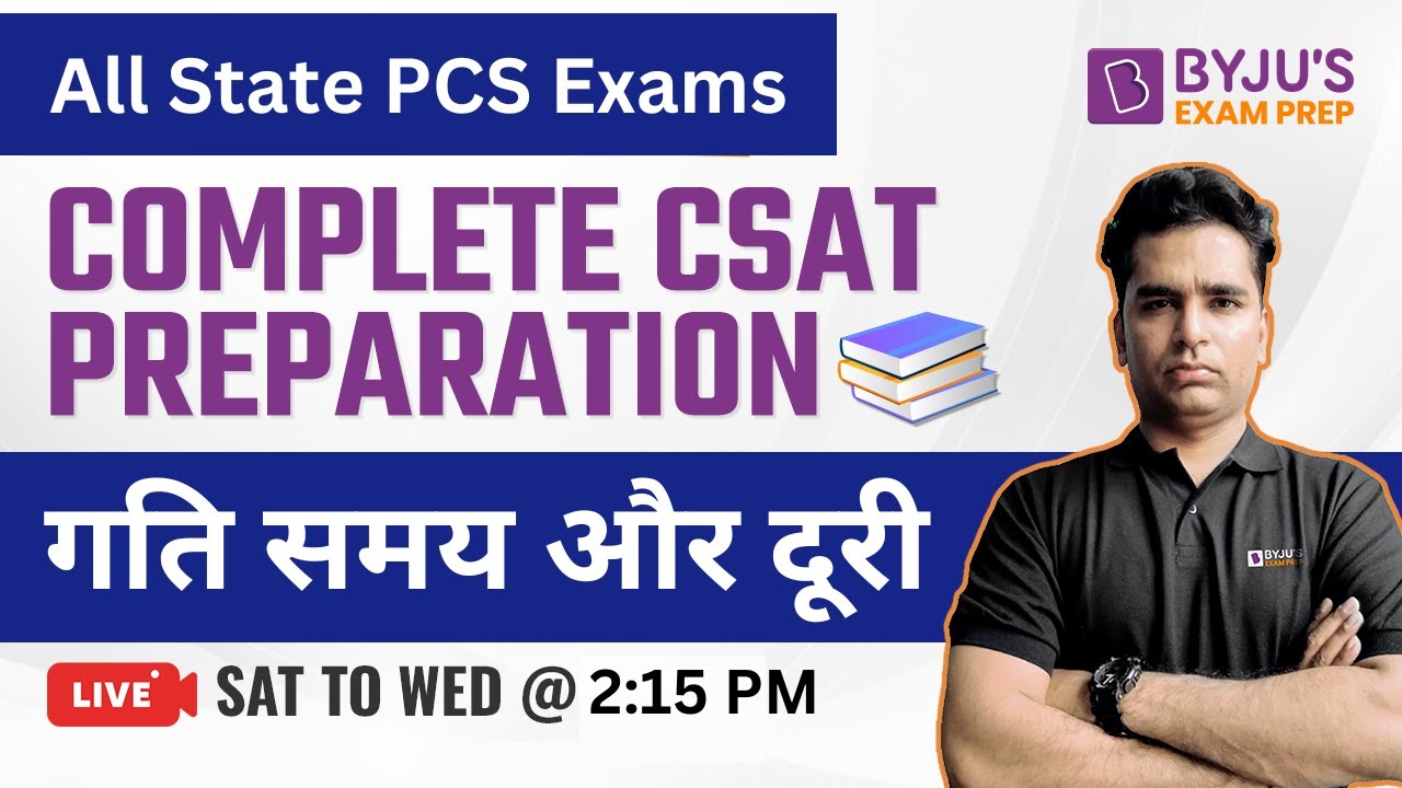 MPPSC Exams CSAT Practice | Speed, Time & Distance | CSAT Math