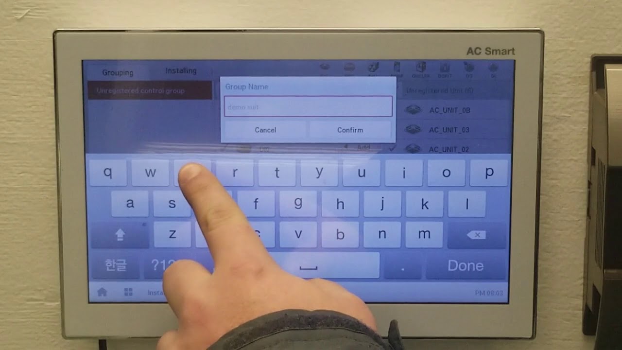 LG Central Control: Auto-Search, Grouping