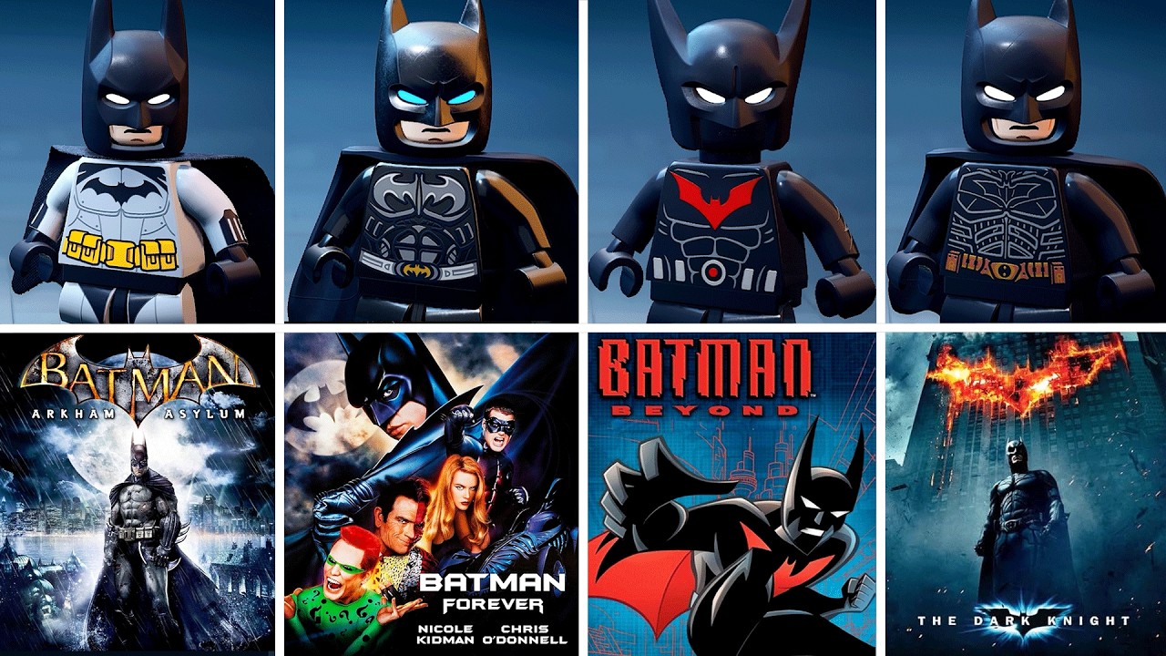All Suits & What They're From - Lego Batman: Legacy of the Dark Knight