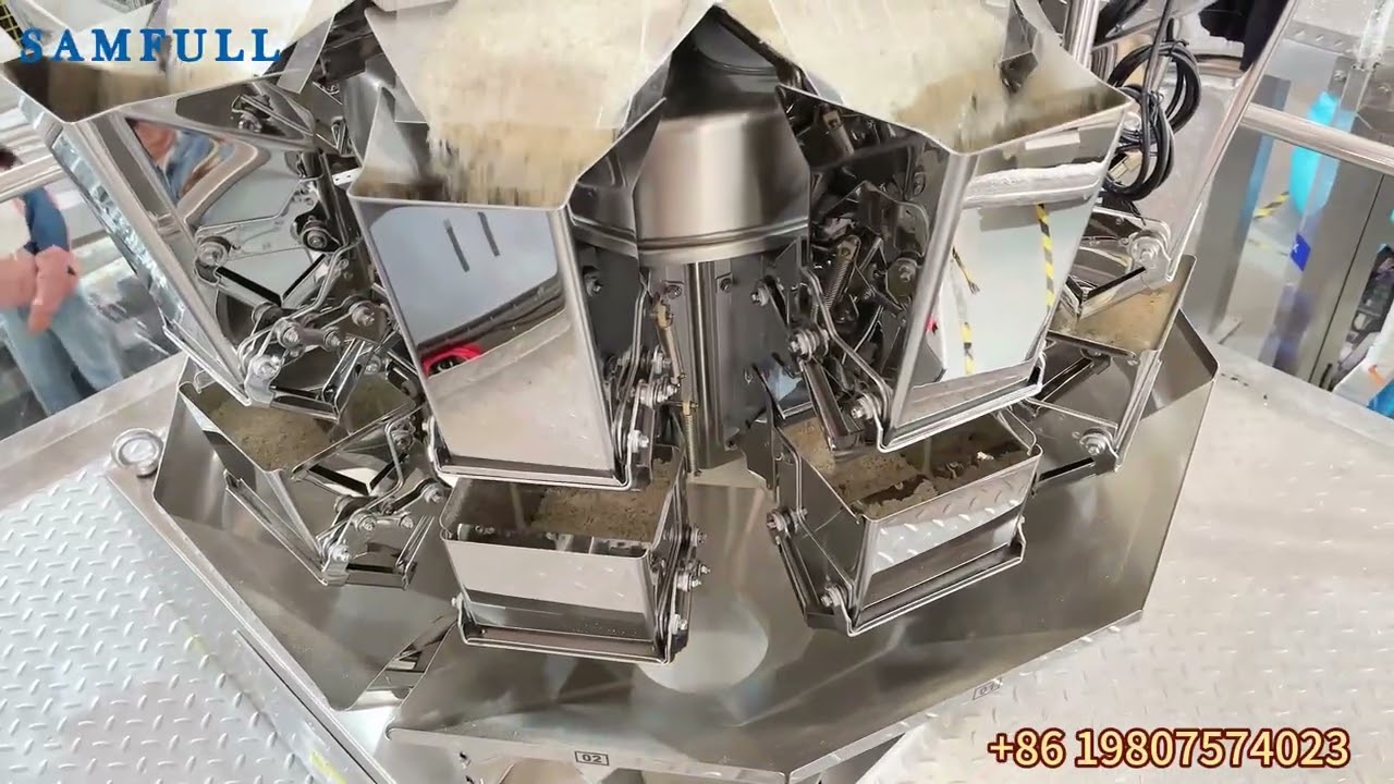 machine de pesage et d'emballage vertical pour sacs à soufflets de riz de 1 kg et 2 kg