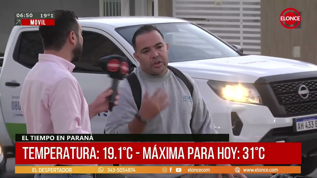Información del tiempo y saludo con Damián Malatesta 05-03-2026