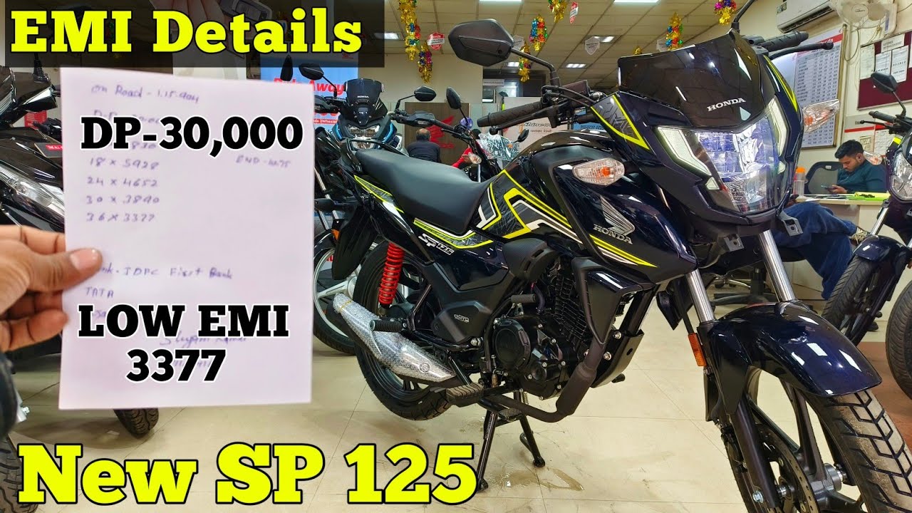 2025 New Honda SP 125 Bs6 E20 Model Bike 💰 Loan Details🔥EMI | Finance Detail, Document, Down Payment