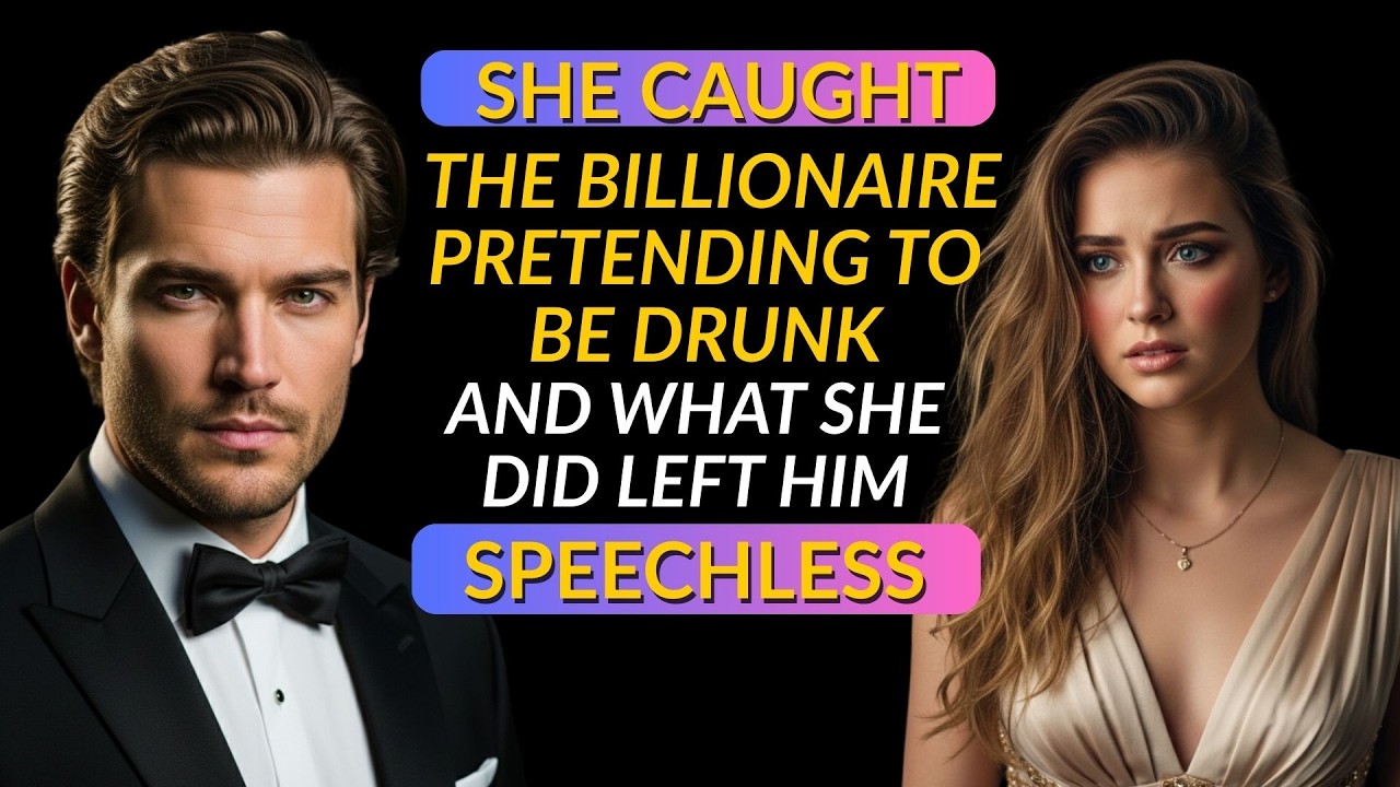 She Caught the Billionaire Pretending to Be Drunk—And What She Did Left Him Speechless