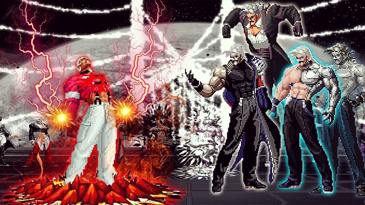 [KOF Mugen] Caser Yashiro Vs Bosses Rugal Team