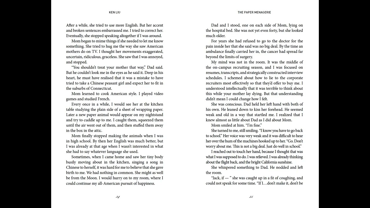 The Paper Menagerie Read Aloud