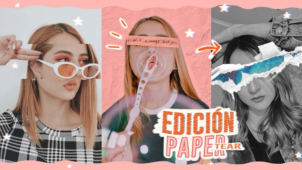 EDITA TUS FOTOS ESTILO PAPER TEAR EN PICSART/ Aesthetic edit tutorial