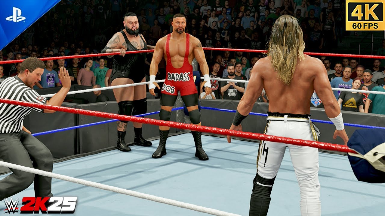 WWE 2K25 — Сет Роллинс против Брона Брейкера и Бронсона Рида | Гандикап-матч 2 на 1 | 4K PS5