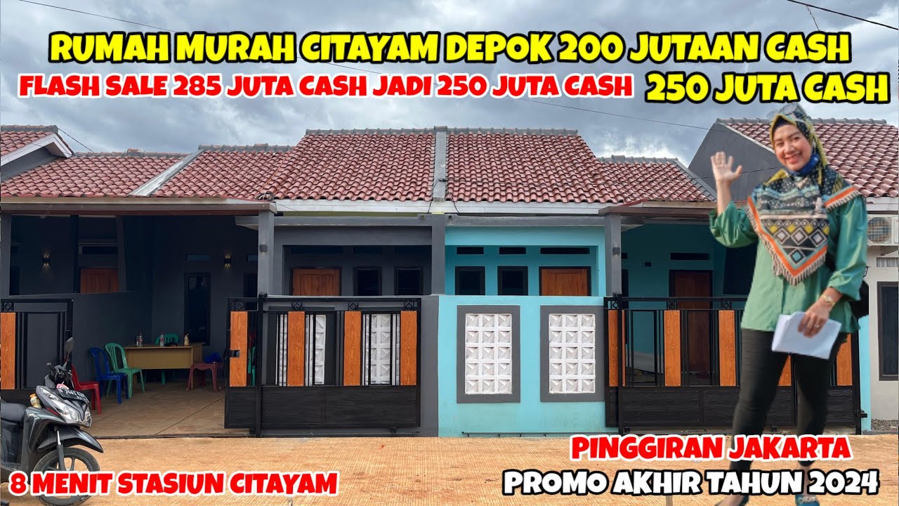 RUMAH MURAH 250 JUTA CASH CITAYAM DEPOK DEKAT STASIUN CITAYAM PINGGIRAN JAKARTA