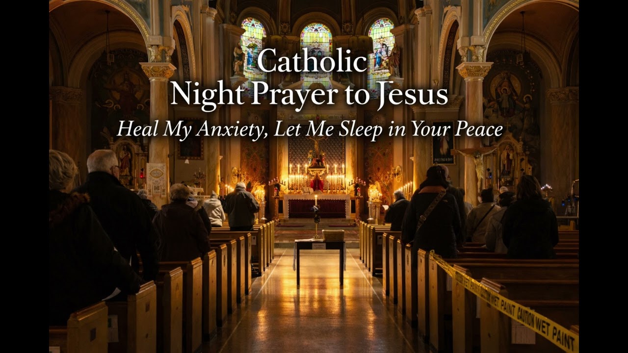 Catholic Night Prayer to Jesus | Heal My Anxiety, Let Me Sleep in Your Peace