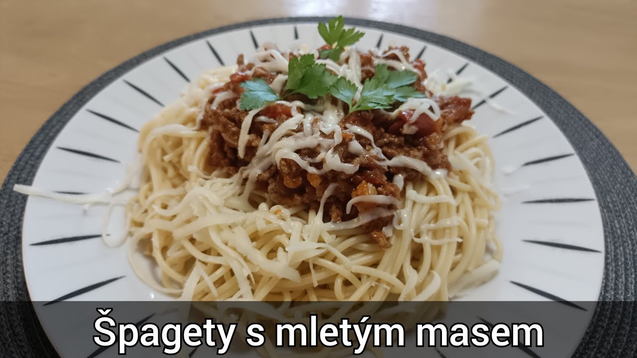 Špagety s mletým masem, už nebudete kupovat konzervu na špagety - recept