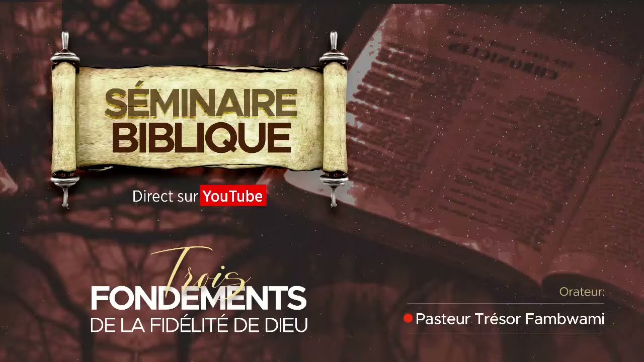 [LIVE] Trois Fondements de la fidélité de Dieu | Jour 1 | Pasteur Trésor FAMBWAMI | HOME