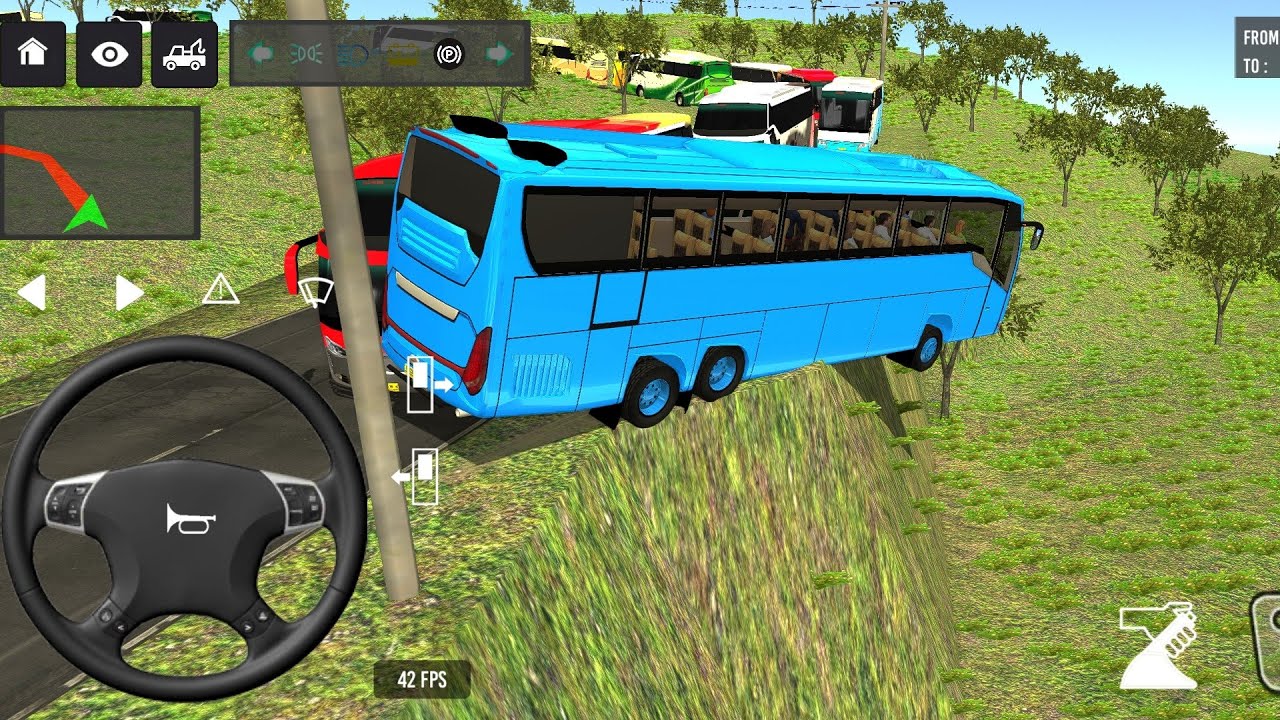 Euro Bus Driving Game Public Transportation 2024 -  Indonesia Bus Simulator Android Gameplay #1861