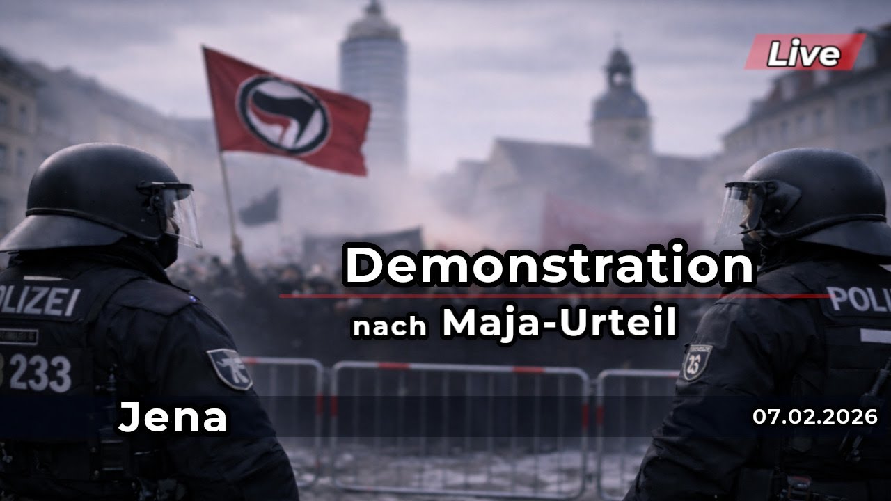 🔴 Live-Bericht: Jena &ndash; Demonstration nach Maja-Urteil