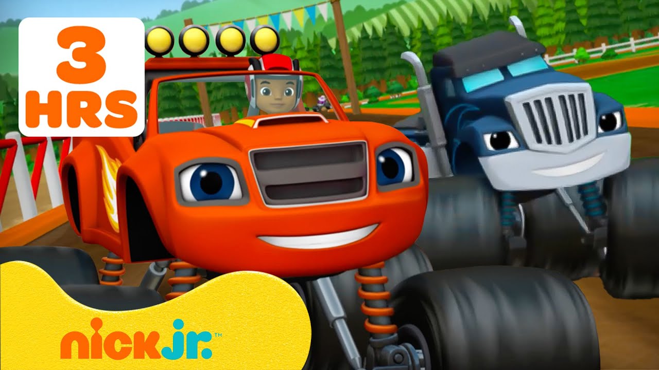 Blaze | 3 STUNDEN MARATHON! Rasante Rennen und Missionen! 🏎️💨 mit Crusher | Nick Jr. Deutschland