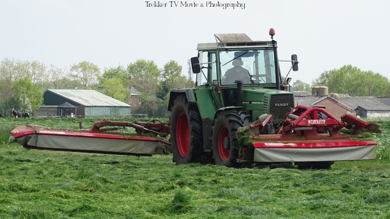 Mowing first grass 2021 | *SOUND* Fendt 612 LSA-E + JF-stol | Gras maaien | Achterveld