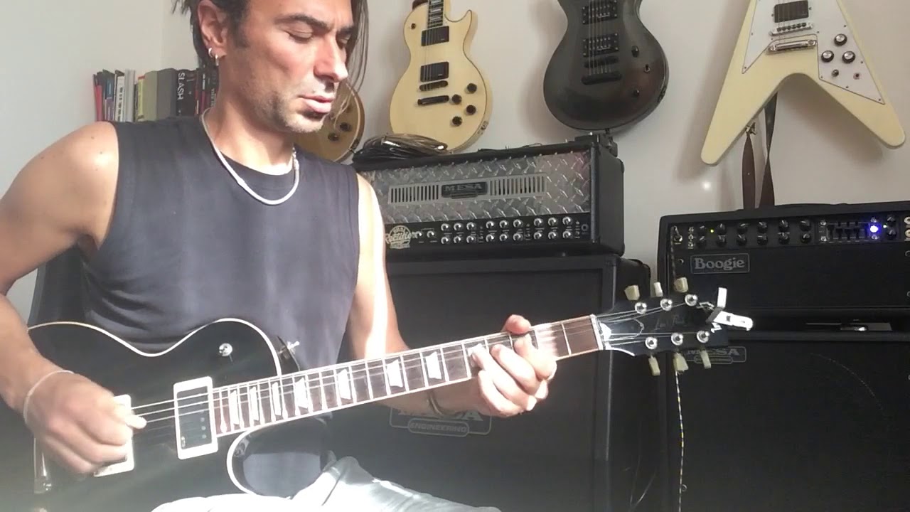 Empty Rooms guitar solo - Gary Moore cover - Gibson Les Paul Axcess 