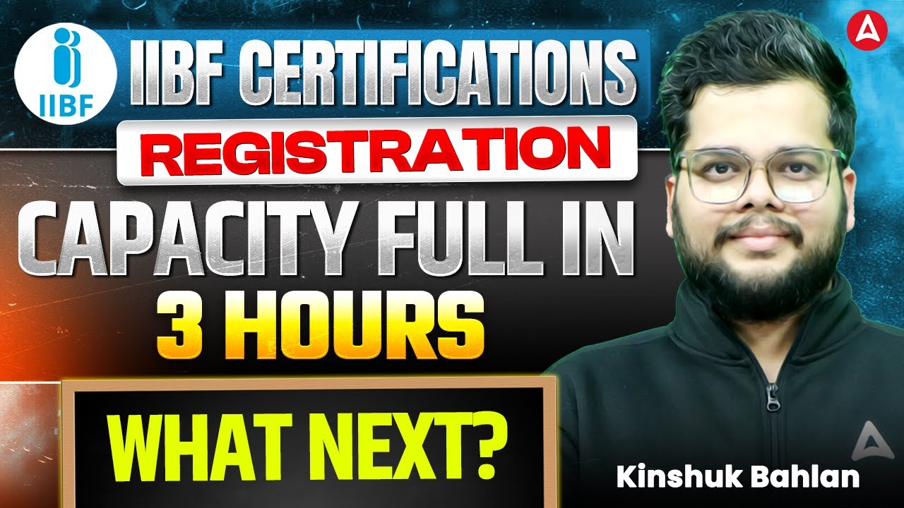 IIBF Certifications Registration | Seats Filled in 3 Hours | What Next ? Kinshuk Bahlan
