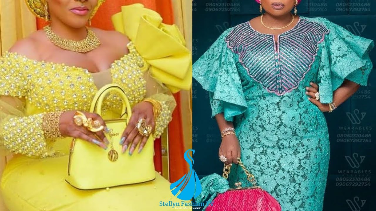 New Trendy African Dress in Ankara Styles || Lace Long Gown Styles || Boubou Gown for Owambe/Asoebi