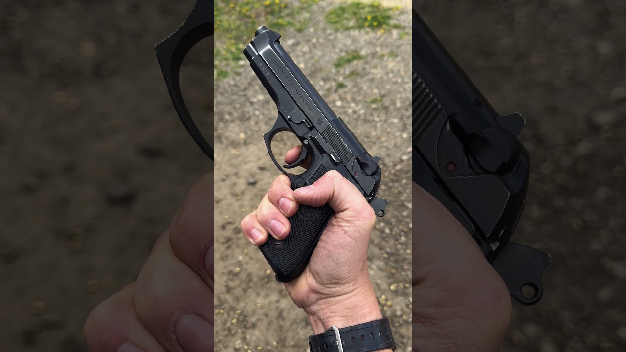 HOW TO OPERATE THE BERETTA 92FS🔥 #pistol #gun #beretta92fs #howitwork #review #reshoot