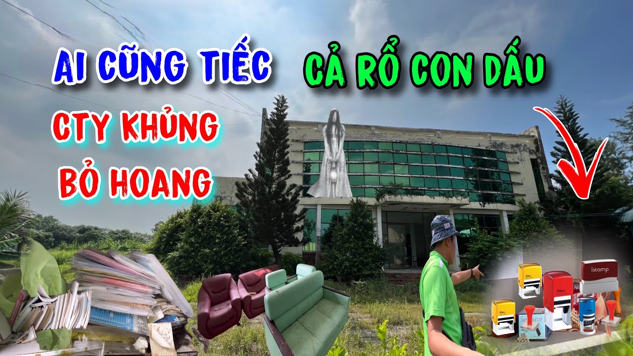 Phát hiện / Cty khủng bỏ hoang còn nhiều đồ giá trị một rổ con dấu trên bàn