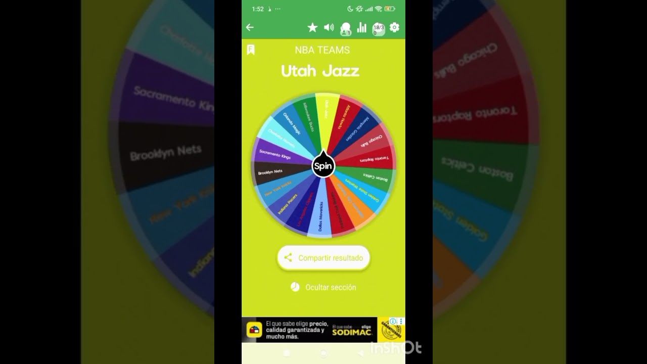 NBA teams spin the wheel