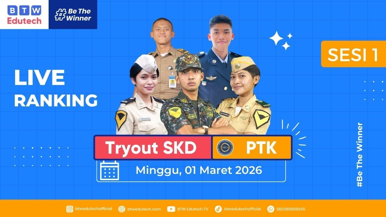 LIVE RANKING TRYOUT CAT-SKD (PTK) - SESI 1