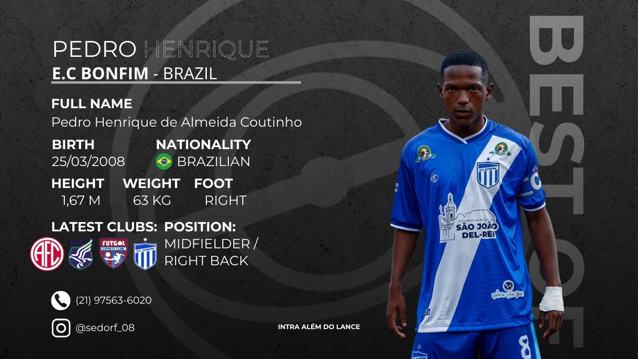 Pedro Henrique | Meio Campo/Midfielder | Material atualizado 2025