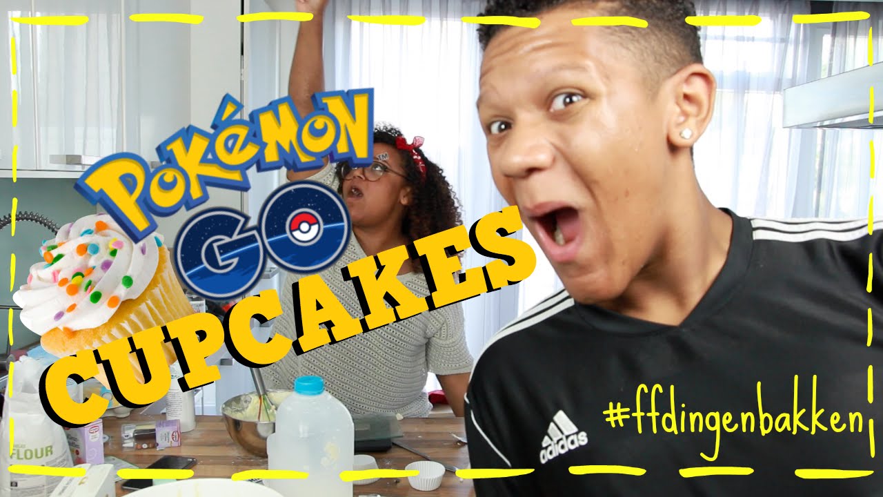 POKEMON GO CUPCAKES met Sheraino | #ffdingenbakken