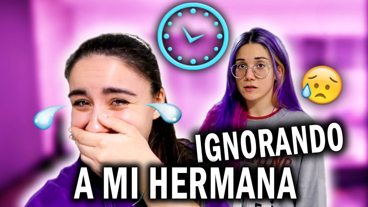 REVANCHA!! 24 HORAS IGNORANDO A MI HERMANA 😅 No entiende nada... | Claupasal