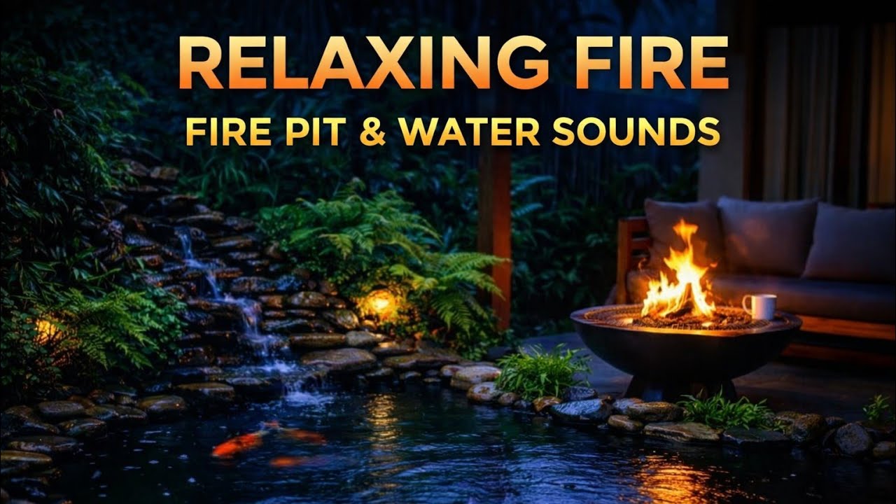 Rainy Night by the Fireplace 🔥🌧️ | Cozy Cabin Ambience for Deep Sleep (8 Hours)