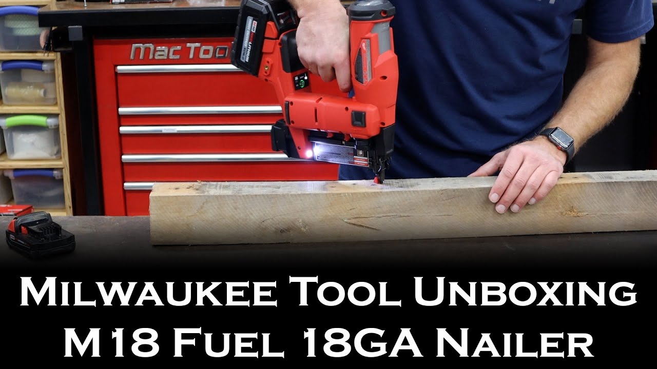 Unboxing Milwaukee M18 Fuel 18ga Brad Nailer - #63