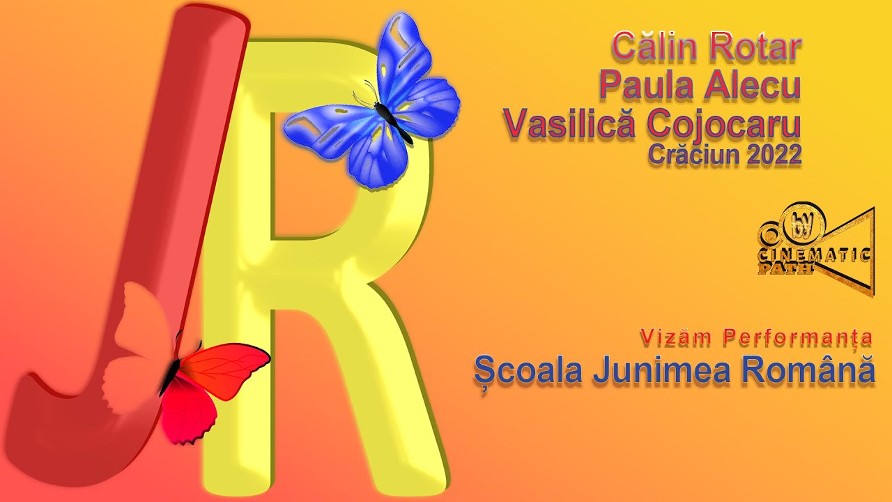 Școala Junimea Română - Călin Rotar, Paula Alecu și Vasilică Cojocaru - Crăciun 2022