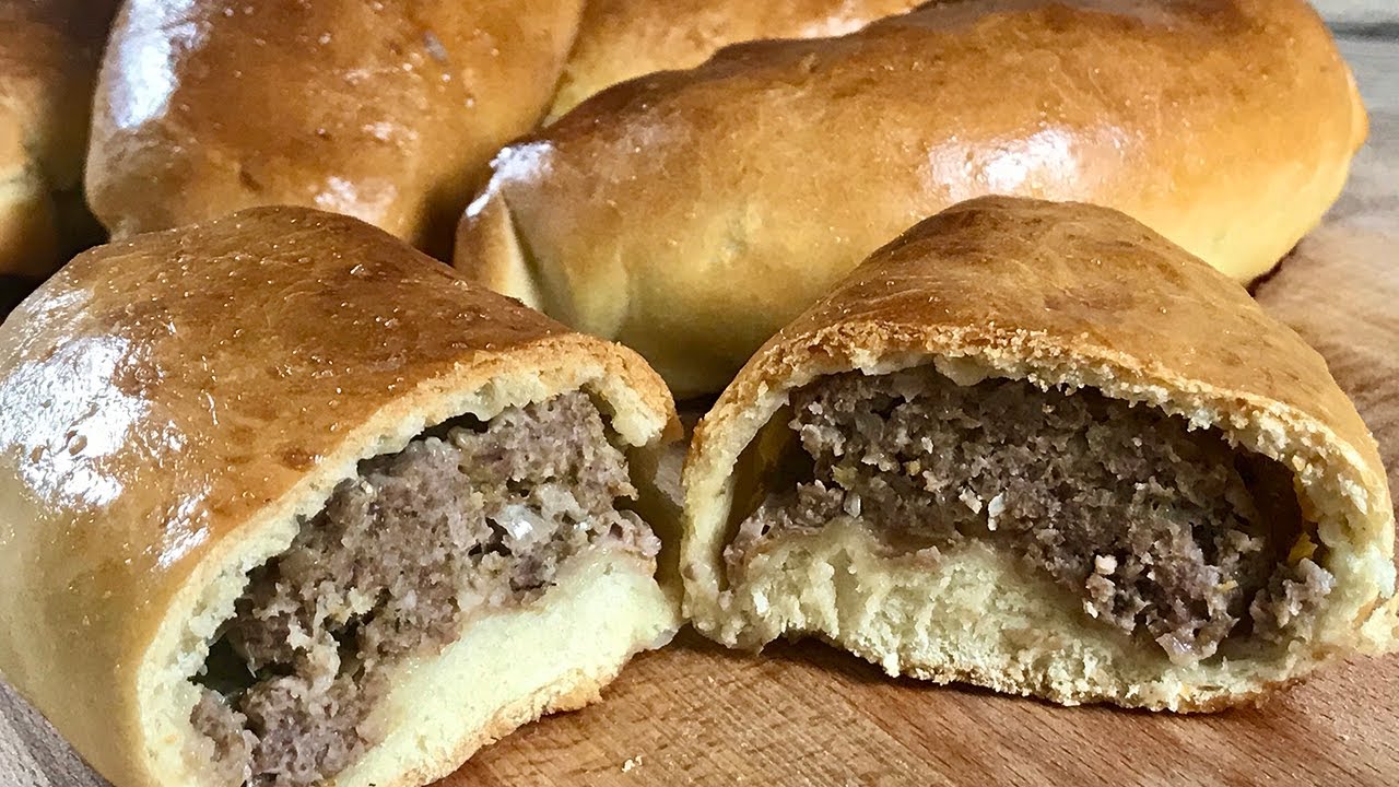 Pirozhki de Carne o PANECILLOS RUSOS rellenos de carne picada I Deliciosos!!!! 😋😋