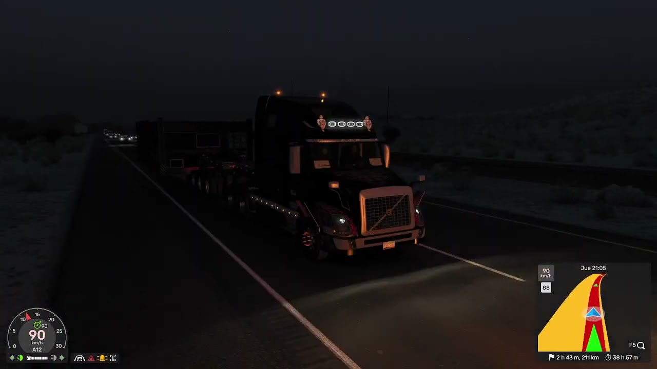 JUGANDO AMERCA TRUCK SiMULAiTOR CON UN VOLVO VNL 780 LLEVANDO CARGA SOBRODiMENDA RUNVO ASiA TUCSON50