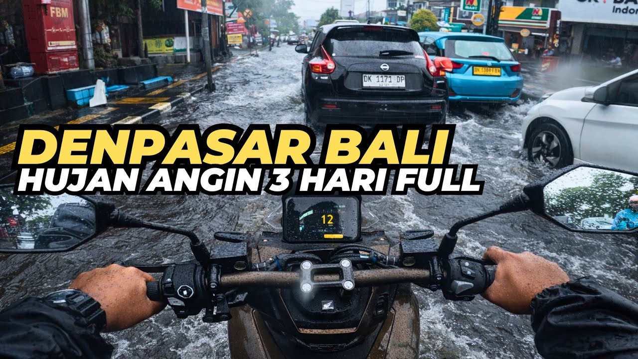 SITUASI UPDATE DENPASAR BALI | Banjir Akibat Hujan Angin 3 Hari Berturut - Turut 