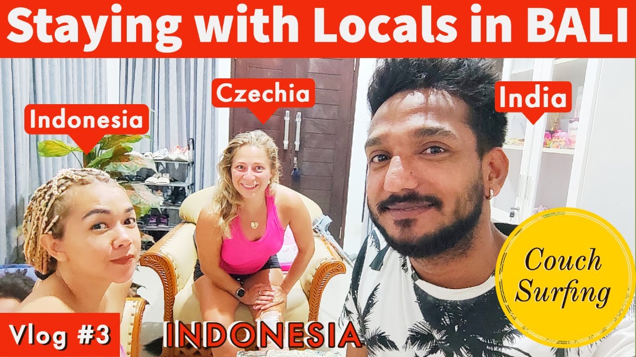 COUCH SURFING EXPERIENCE IN BALI | Exploring Bali with Local Balinese Family | Uluwatu Temple Bali