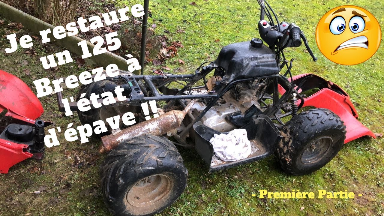Yamaha 125 Breeze RESTAURATION COMPLETE de ce Quad de 2001 acheté à l'état d'épave Grosse Galère #1