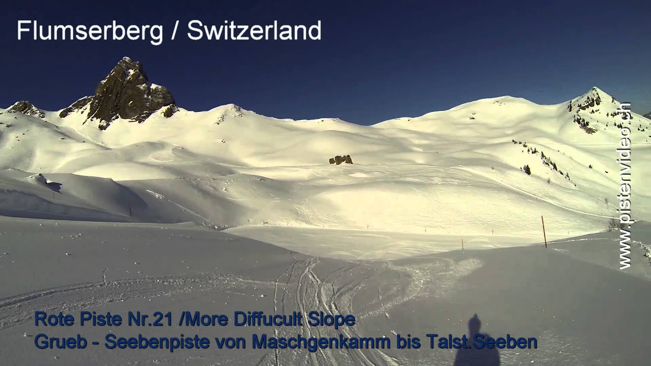 Flumserberg / Pistenvideo Rote Piste Grueb-Seebenpiste Nr.21