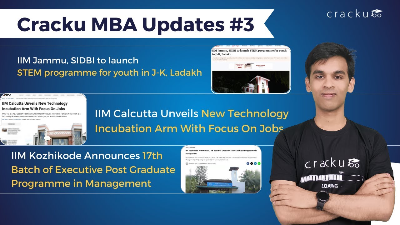 CAT 2024 Registrations Dates | IIM Jammu Launched New Program | Cracku MBA Updates #3
