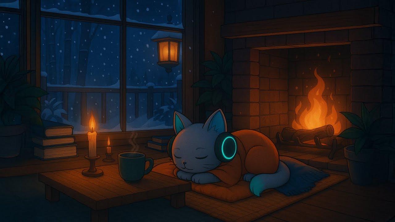 Neo’s Zen Place – Snowy Night | Cozy LoFi for Sleep & Relaxation