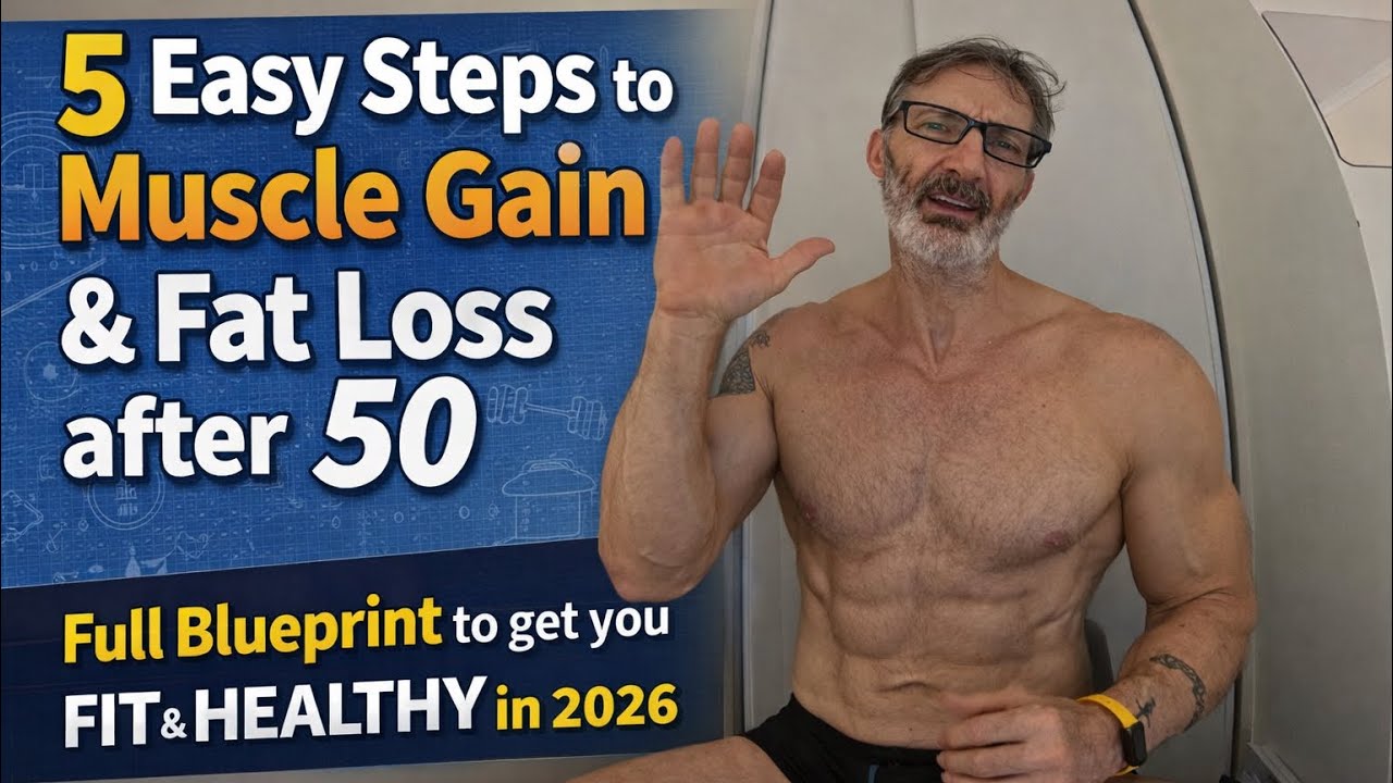 5 Easy Steps to Muscle Gain & Fat Loss after 50 #MuscleAfter50 #HealthyAging #FitOver50 #midlife 