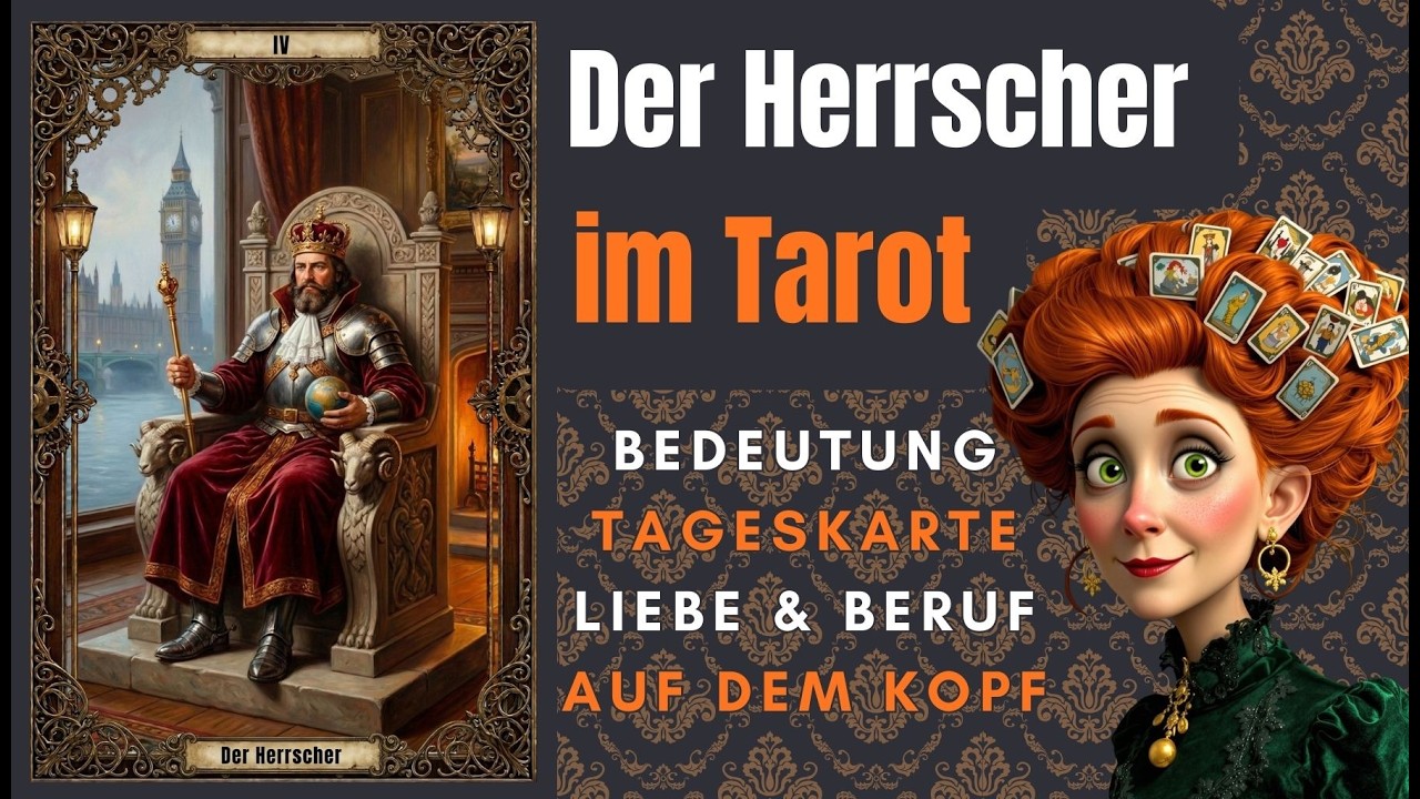 Der Herrscher im Tarot - Bedeutung in Beruf & Liebe, als Tageskarte + auf dem Kopf